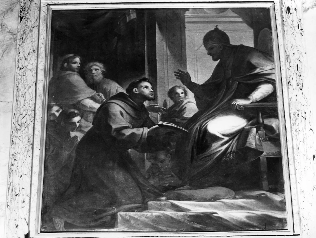 San Francesco d'Assisi conferma la Regola dell'Ordine delle Clarisse - Chiesa di S. Maria in Ara Coeli, Roma